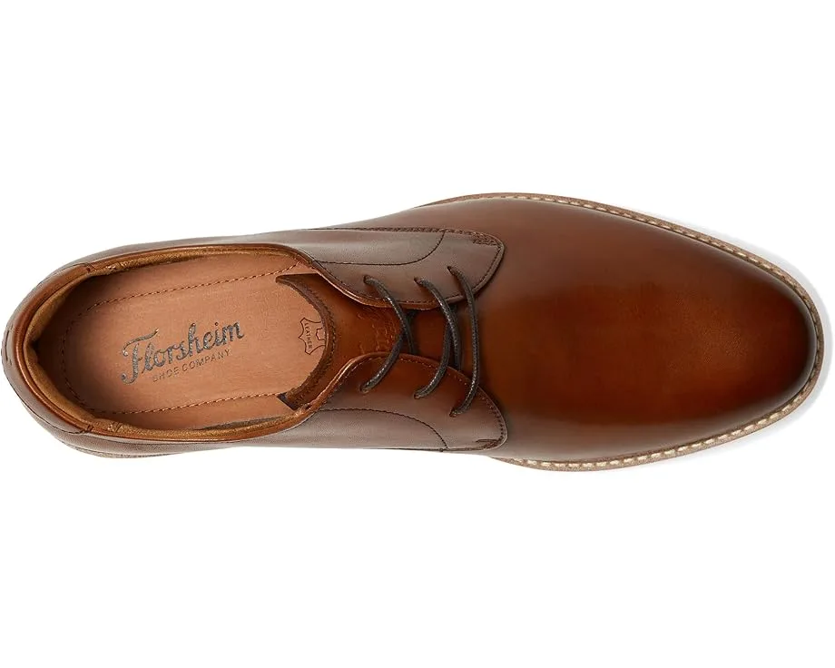 Оксфорды Florsheim Highland Plain Toe Oxford, Cognac Smooth/White Sole — фото 2