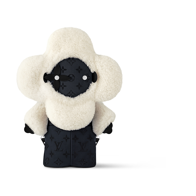 

Рюкзак женский из коллекции SKI Skiing с монограммой Vivienne из нейлона бело-черный LOUIS VUITTON