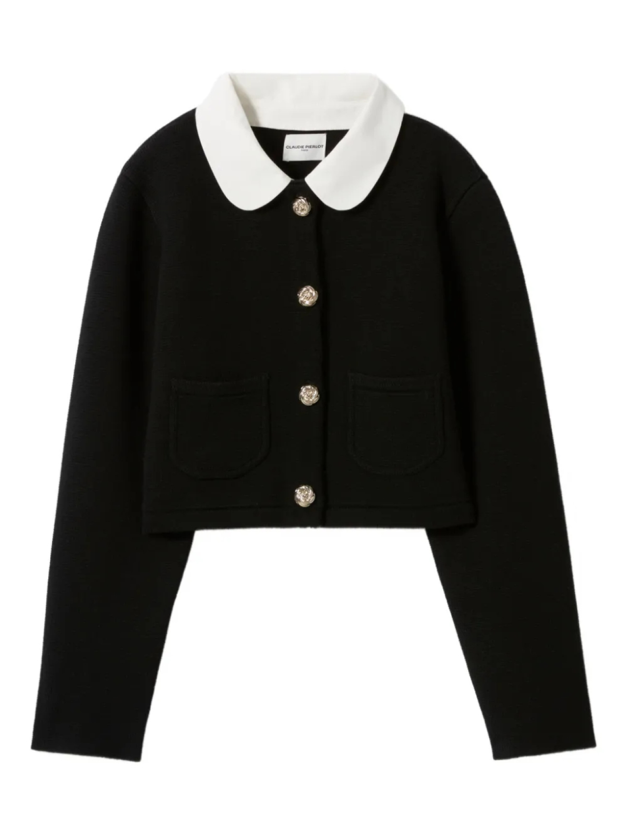 

Claudie Pierlot укороченный кардиган, черный