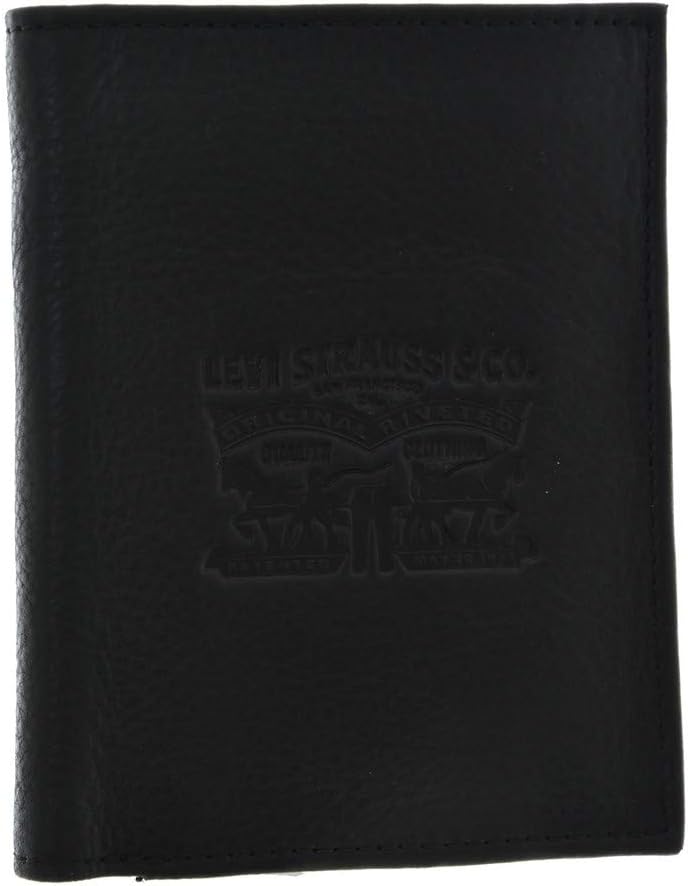 

Мужские вертикальные кошельки и сумки для монет Levi's Clairview 222543-4, черные, Black