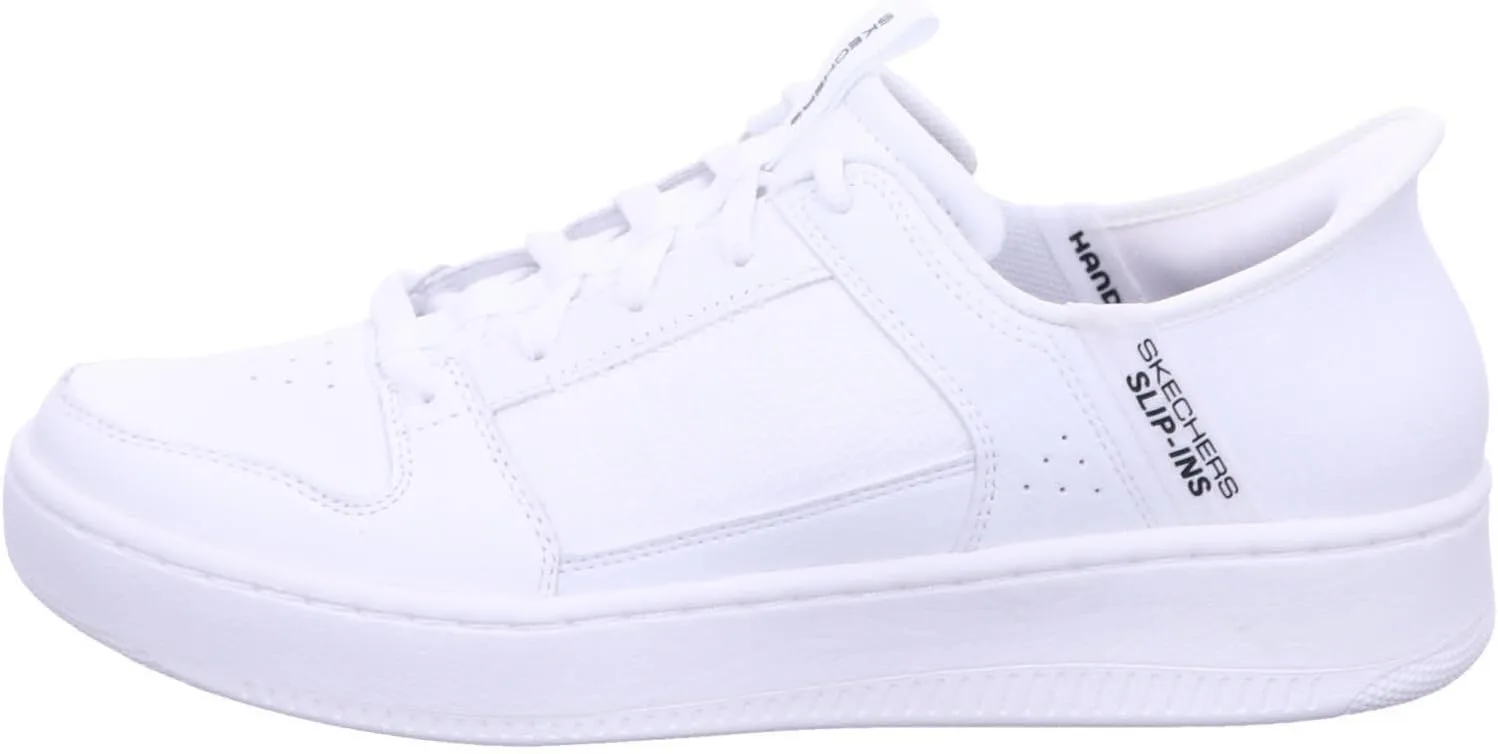 Мужские спортивные кроссовки Skechers Sport Court 92-Distown Hands Free Slip-ins, белый — фото 2