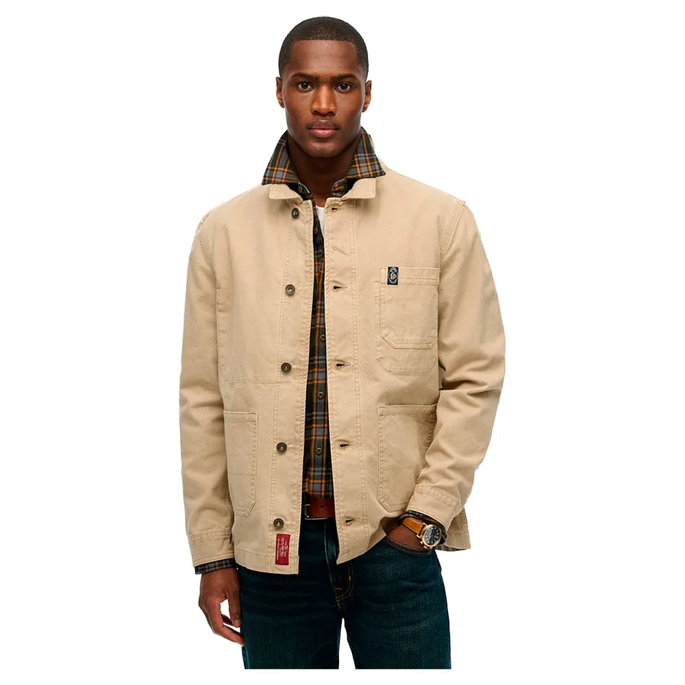 

Куртка Superdry Merchant Canvas, бежевый