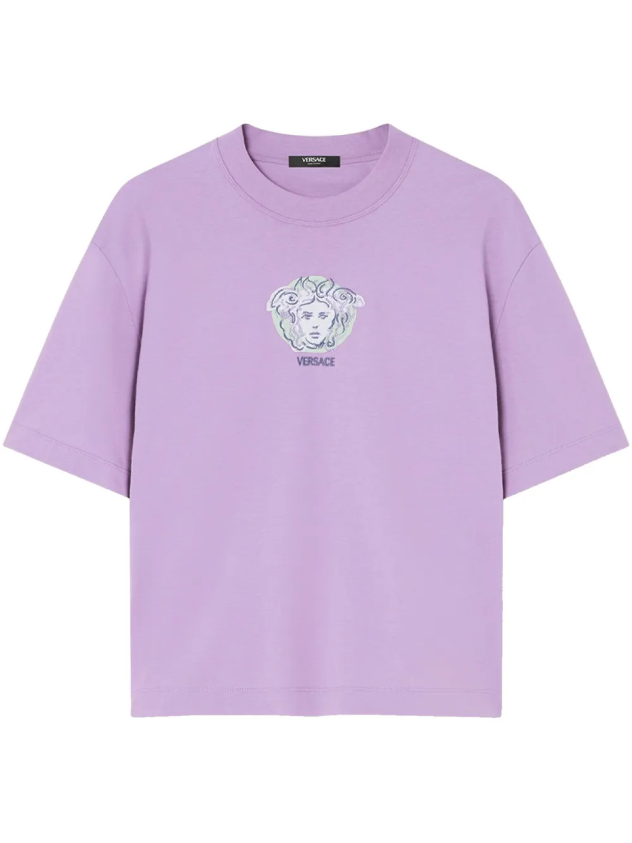 

Футболка с изображением Медузы от Versace, фиолетовый