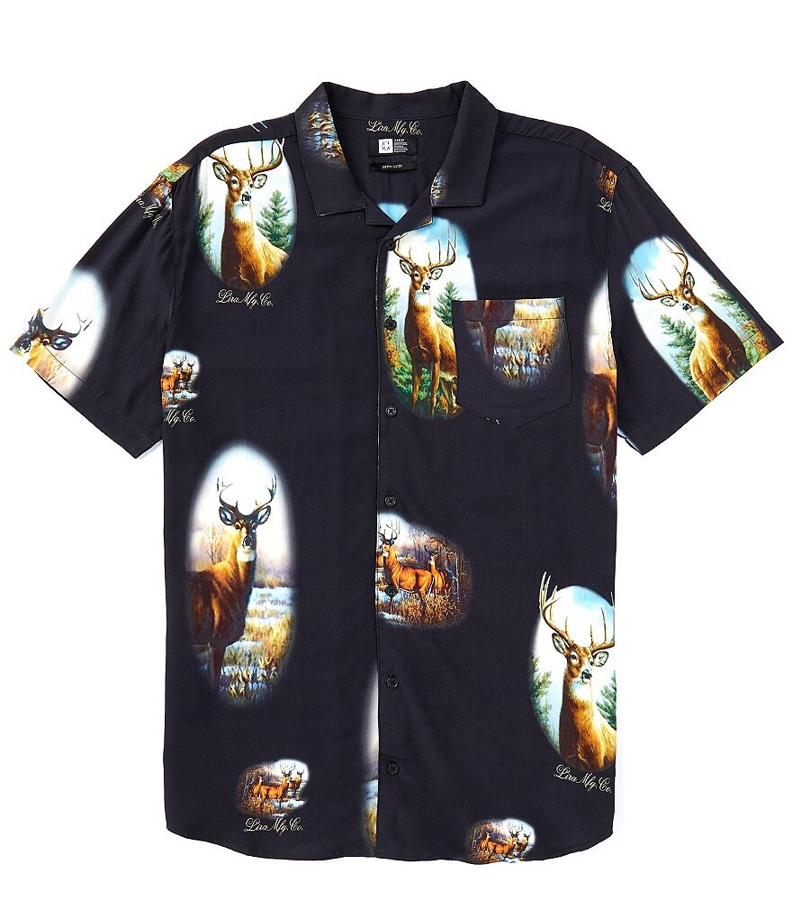 

Lira Clothing Рубашка Myles с короткими рукавами из тканого материала, черный