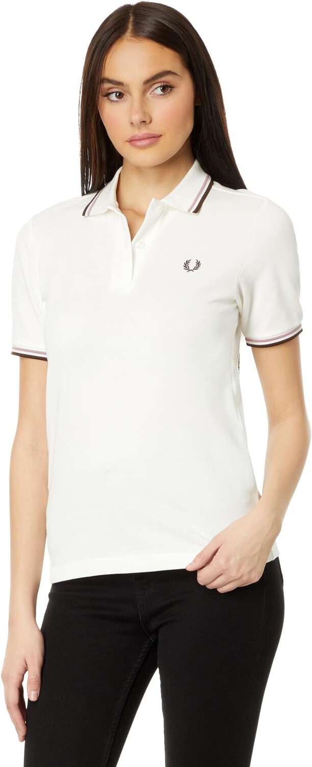 

Рубашка-поло Twin Tipped Fred Perry Shirt Fred Perry, цвет Snow White