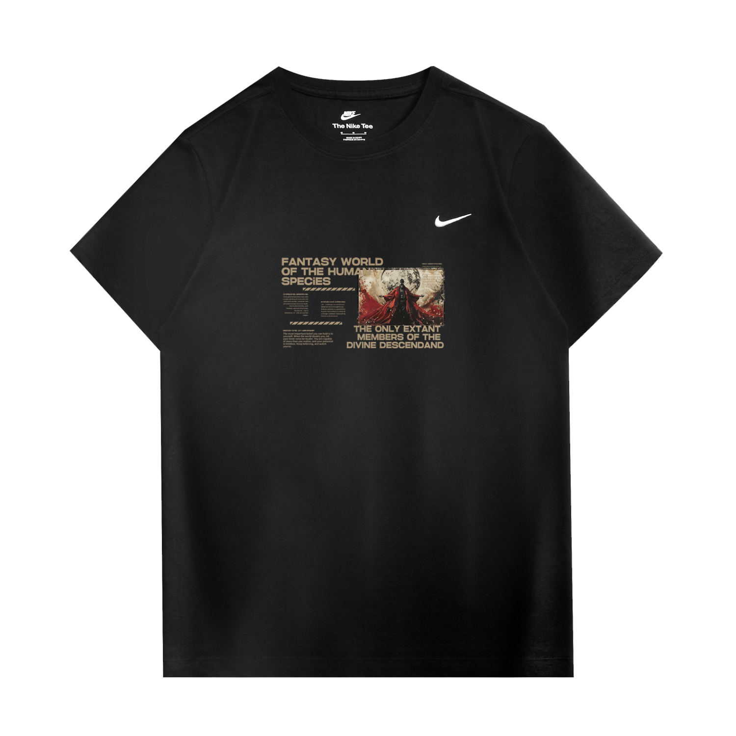 

Nike Спортивная футболка унисекс черная, Черный, Nike Спортивная футболка унисекс черная