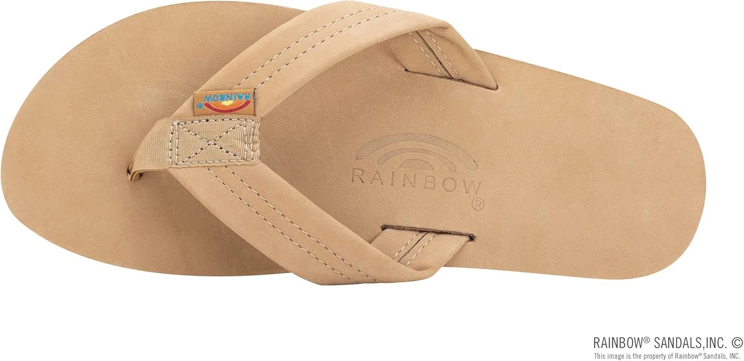 Мужские сандалии Rainbow из двухслойной кожи с поддержкой свода стопы Rainbow Sandals, Sierra Brown — фото 3