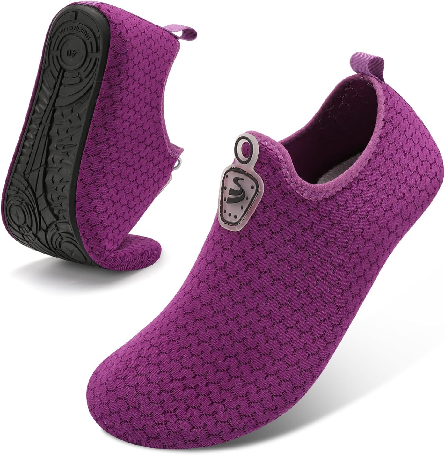 

Женские и мужские водные туфли Spesoul с быстрым высыханием, пляжные и для плавания, обувь-босоножки, акваноски, наружные носки для бассейна, реки и дайвинга, фиолетовый