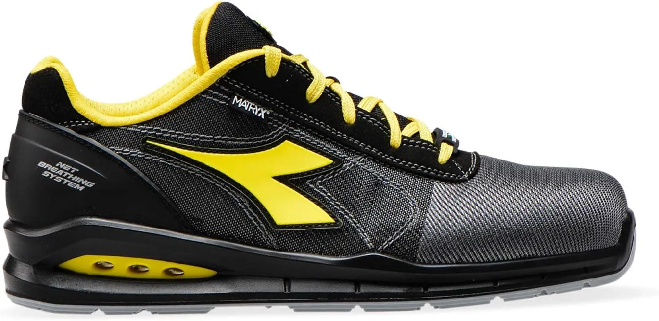Мужские беговые кроссовки UTILITY DIADORA Run Net Airbox RUN NET AIRBOX Low S1P SRC, черный/серый