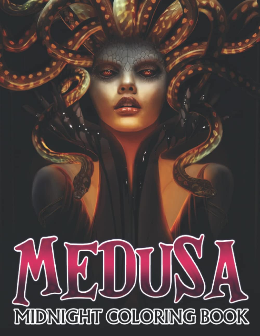 

Midnight Medusa Coloring Book: Amazing Coloring Pages Featuring Greek Monster With Black Edition For Adults | Stress And Anxiety Relieving (Independently published)