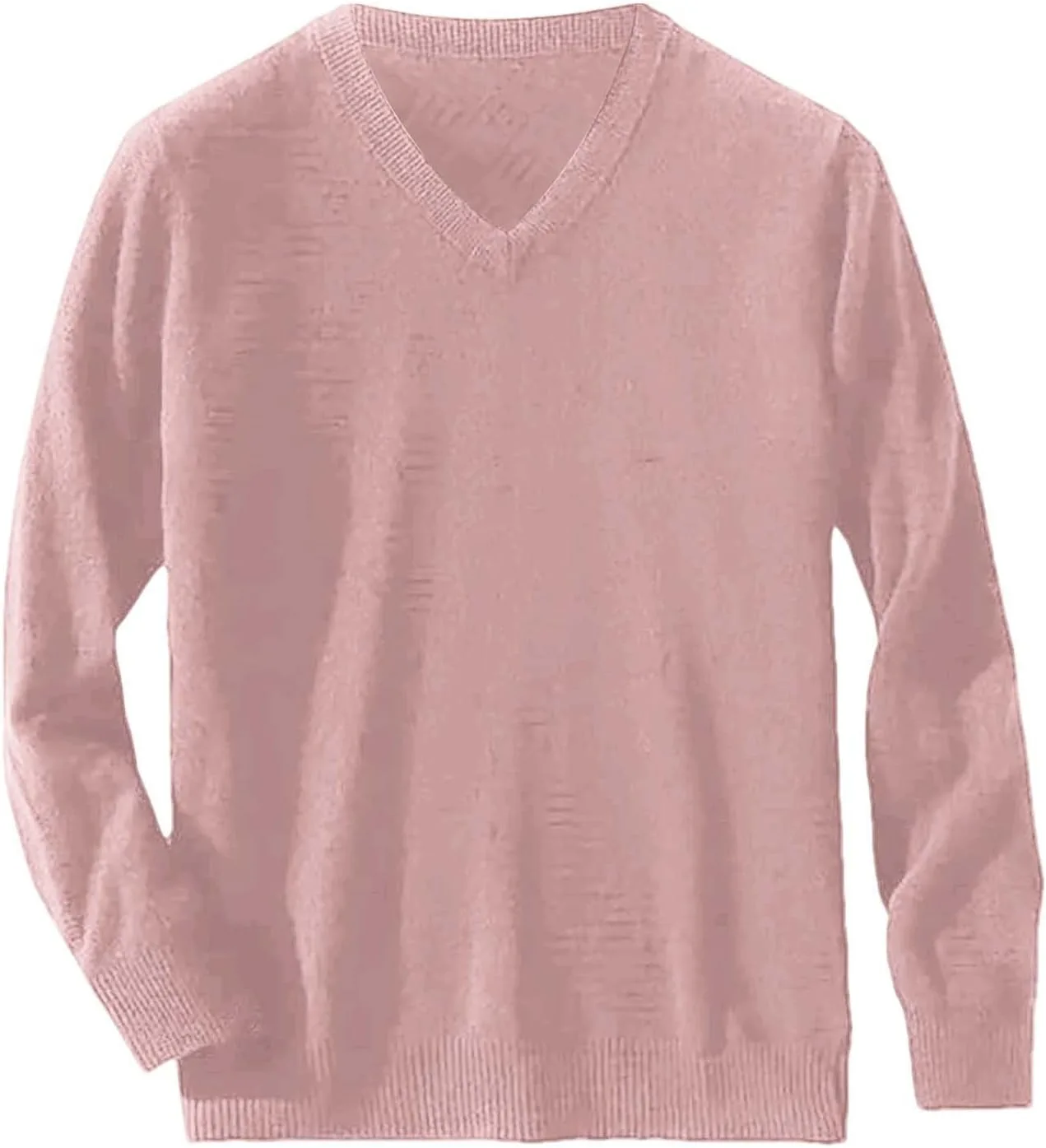 

Мужской зимний свитер флис с v-образным вырезом