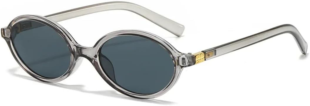 

Солнцезащитные очки с защитой UV400 | Маленькая оправа, панк-стиль, яркие линзы | Для женщин и мужчин, для занятий спортом на открытом воздухе и вождения DSVIGF, Gray Black