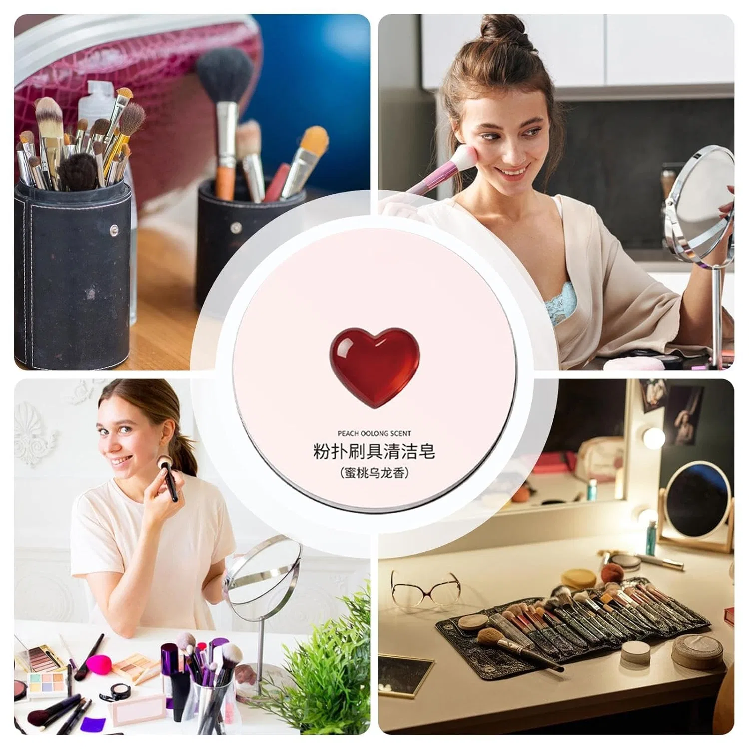 Мыло для очистки кистей для макияжа, 100 г ‎Generisch, Rosa — фото 4