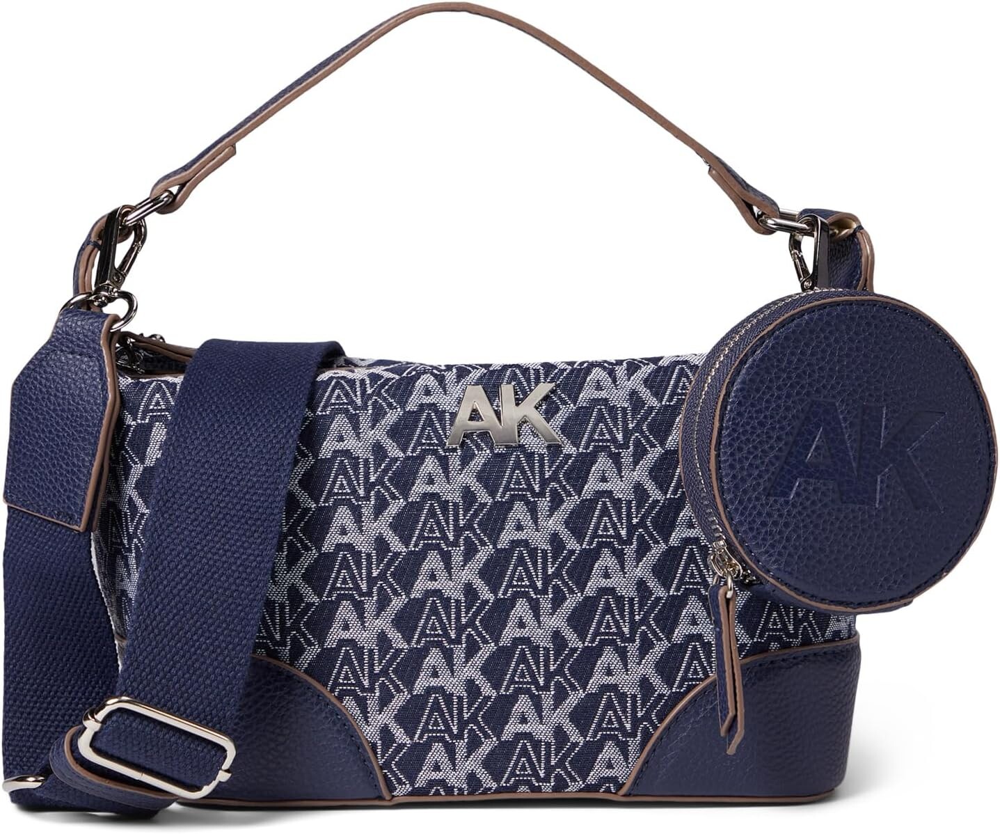 

Сумка Anne Klein AK Logo Shoulder Bag with Hangoff, цвет Distant Mountain/AK Denim