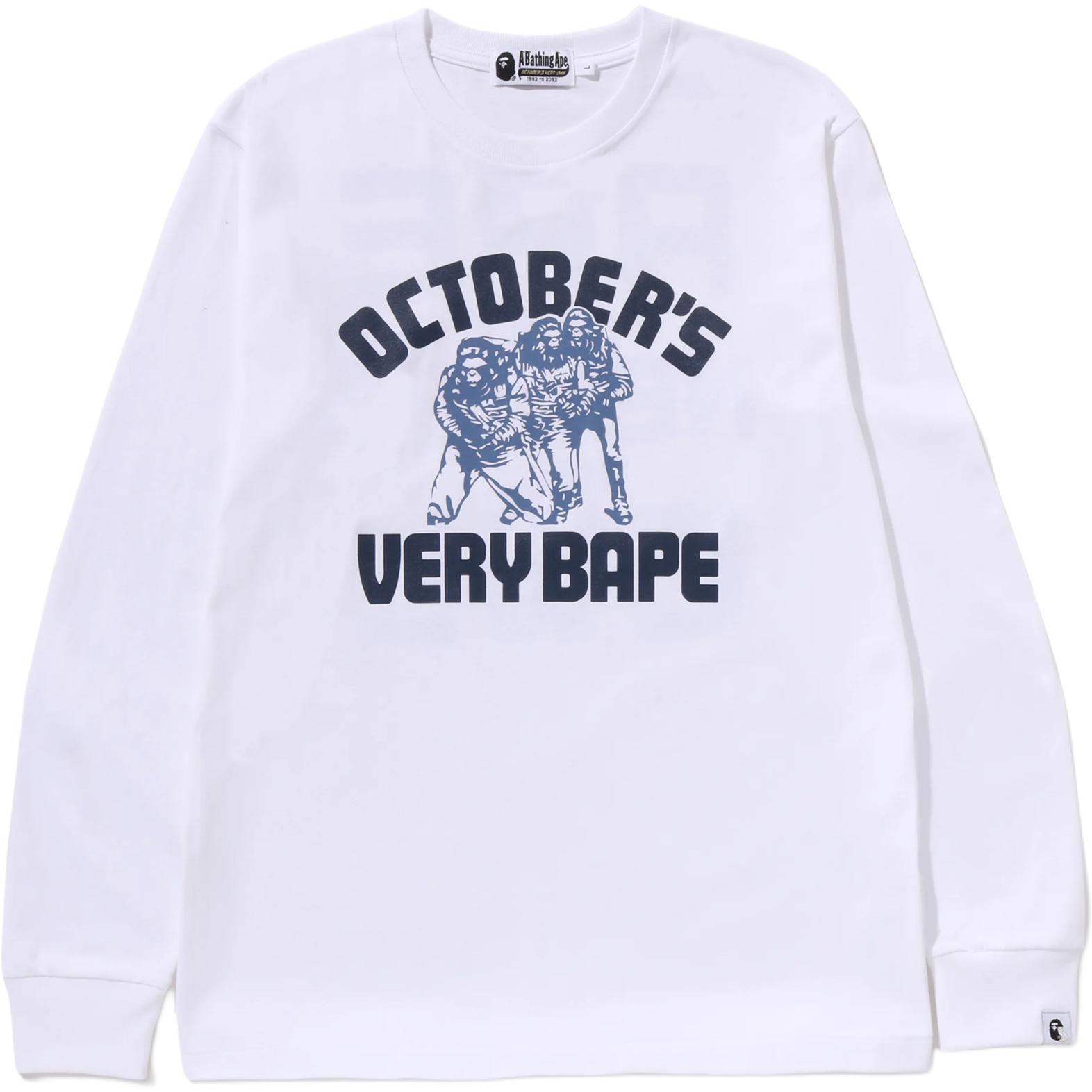 

Футболка OVO FW25 мужская A Bathing Ape, белый