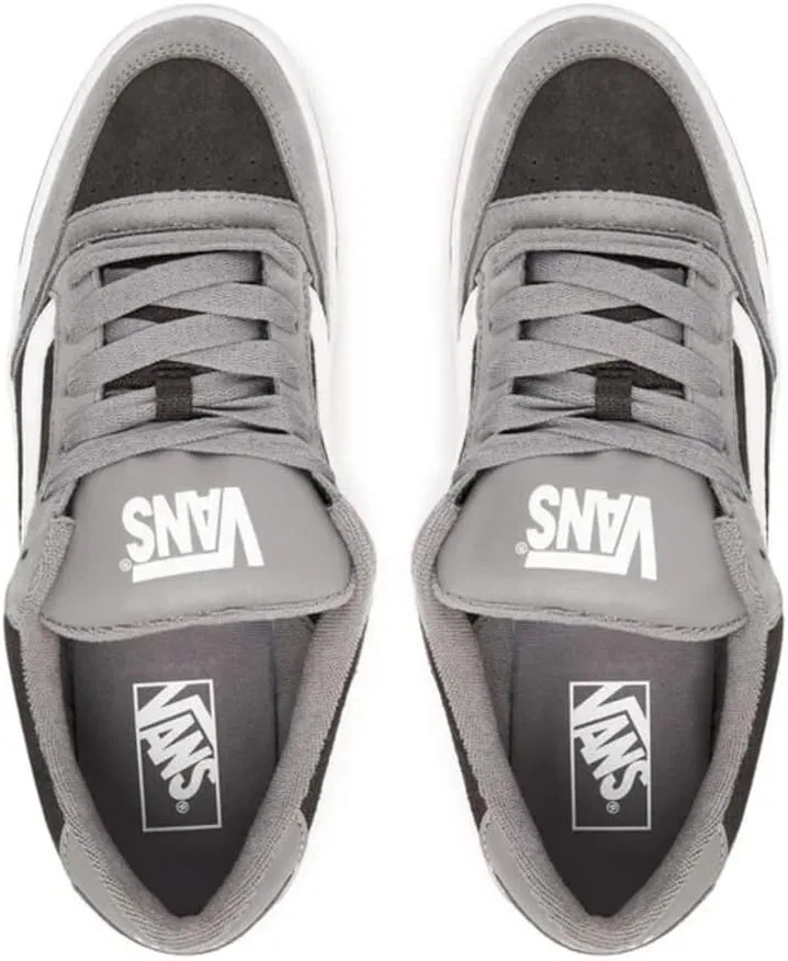 Классические кроссовки Vans в стиле скейтборд с резиновой подошвой, черно-серые — фото 4