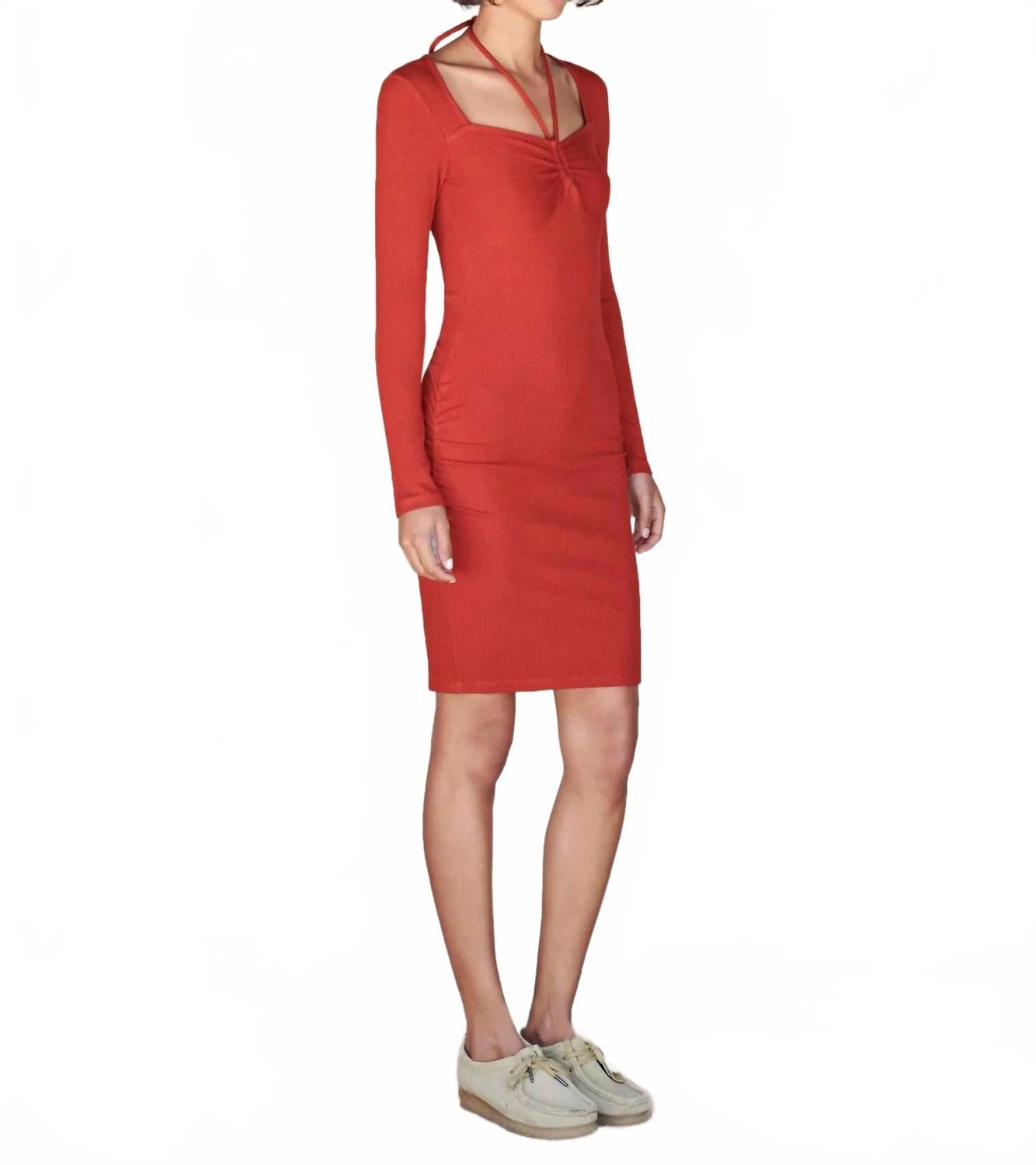 

Мини-платье-сердечко в гранатовом цвете Sundry, Garnet