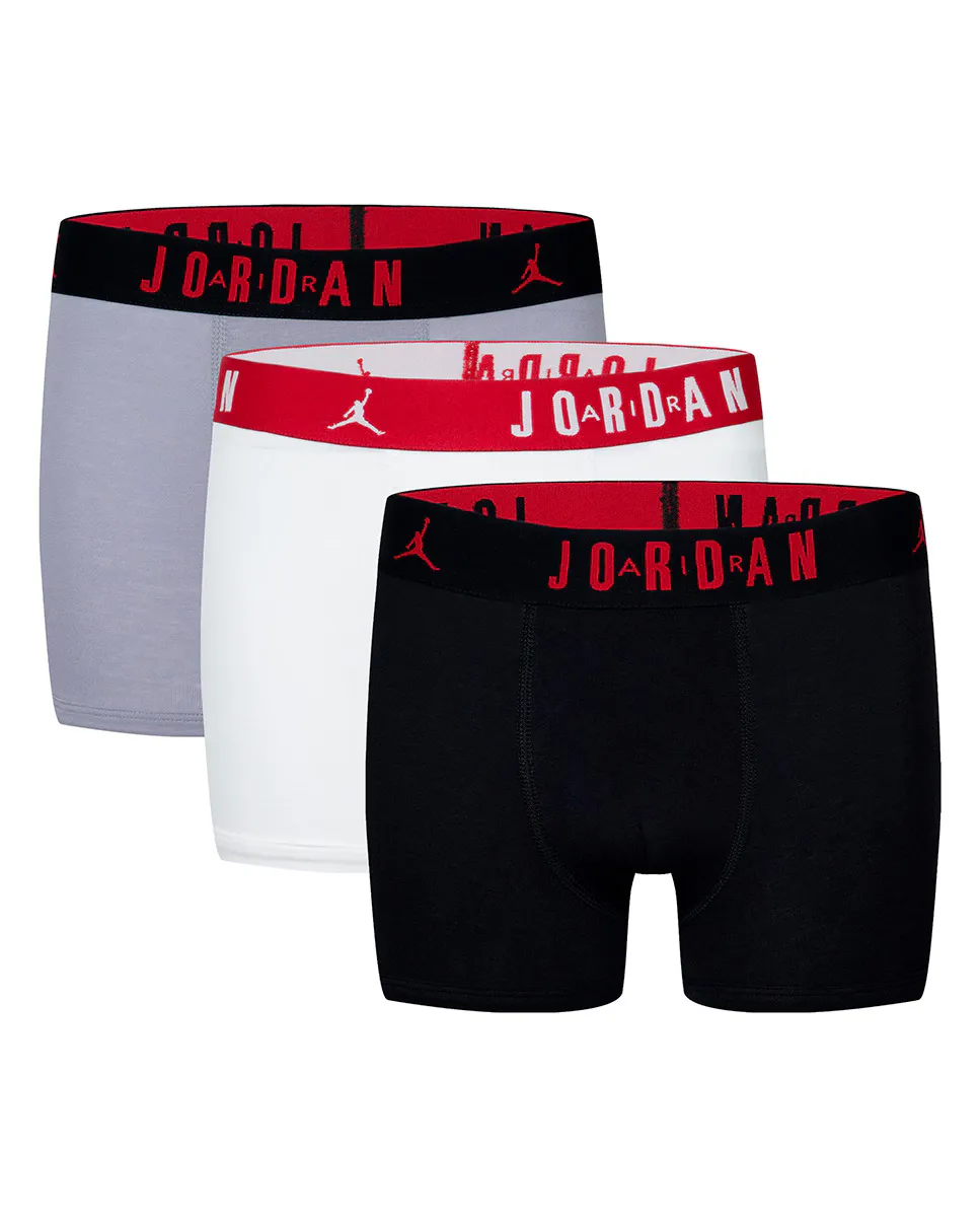 

Упаковка из 3 хлопковых боксеров Jordan Flight Core для мальчиков, чёрный