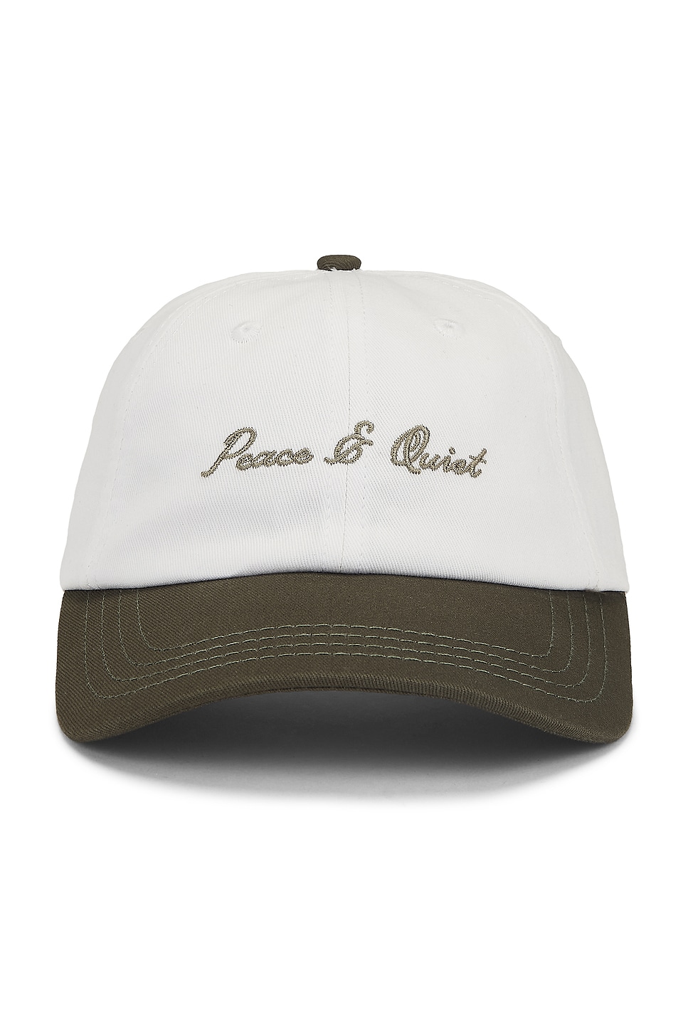 

Фирменная двухцветная кепка "dad hat" от Museum of Peace and Quiet, olive