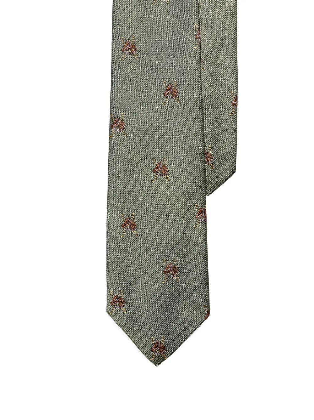 

Галстук с вышивкой Polo Ralph Lauren, зеленый