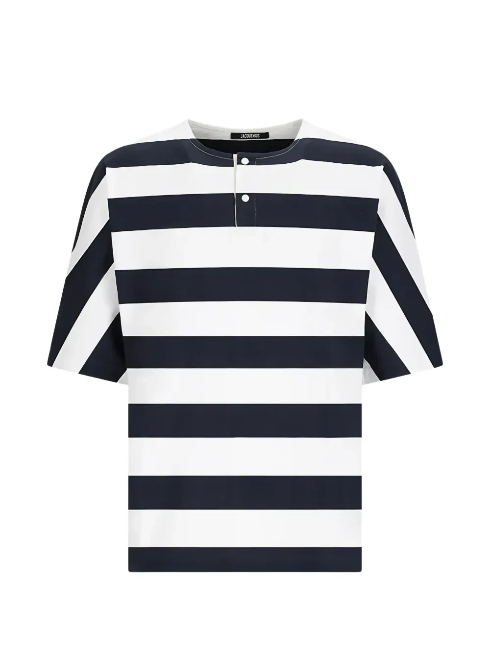 Футболка в синюю полоску в морском стиле Jacquemus, белый