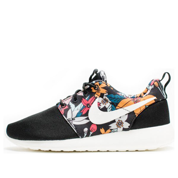 Кроссовки roshe run print Nike, черный