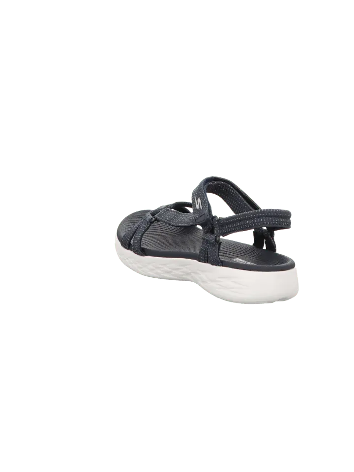 Сандалии на плоской подошве Skechers Sandaletten Tiefenfußbett On The Go 6000 Brilliancy, синий — фото 3