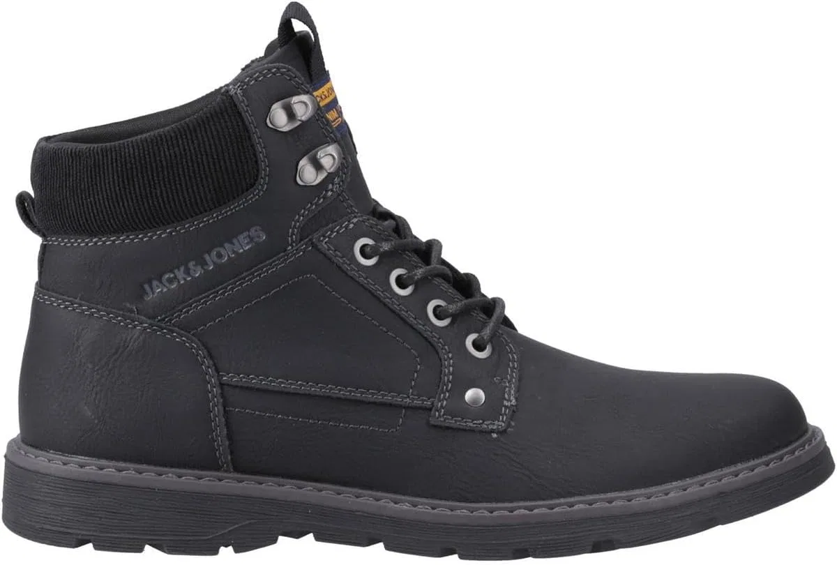 Мужские ботинки JACK & JONES Jfwstratford из искусственной кожи, Charcoal