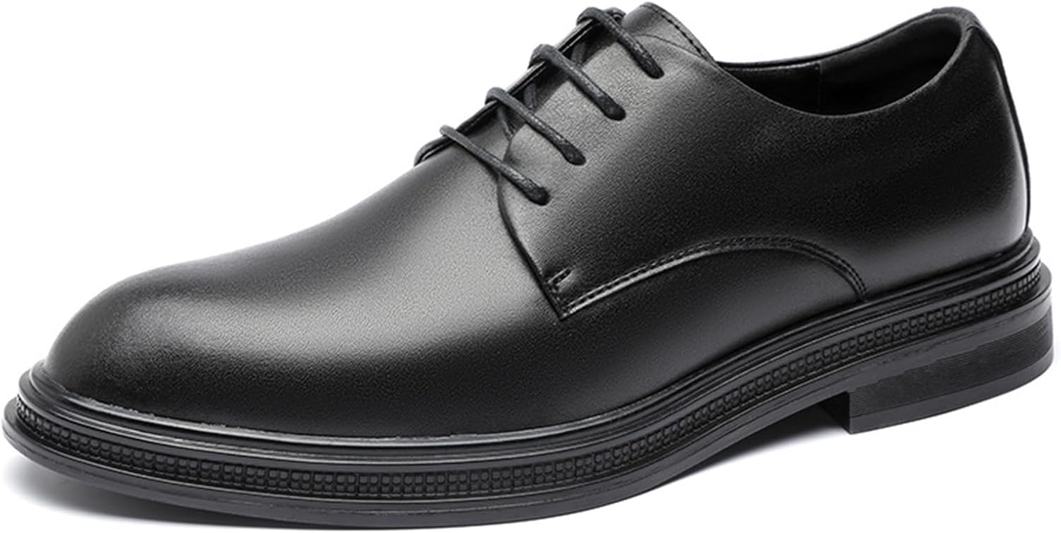 

Мужские повседневные классические туфли на шнуровке KYOESCAI, оксфорды, современные деловые дерби для мужчин, черный