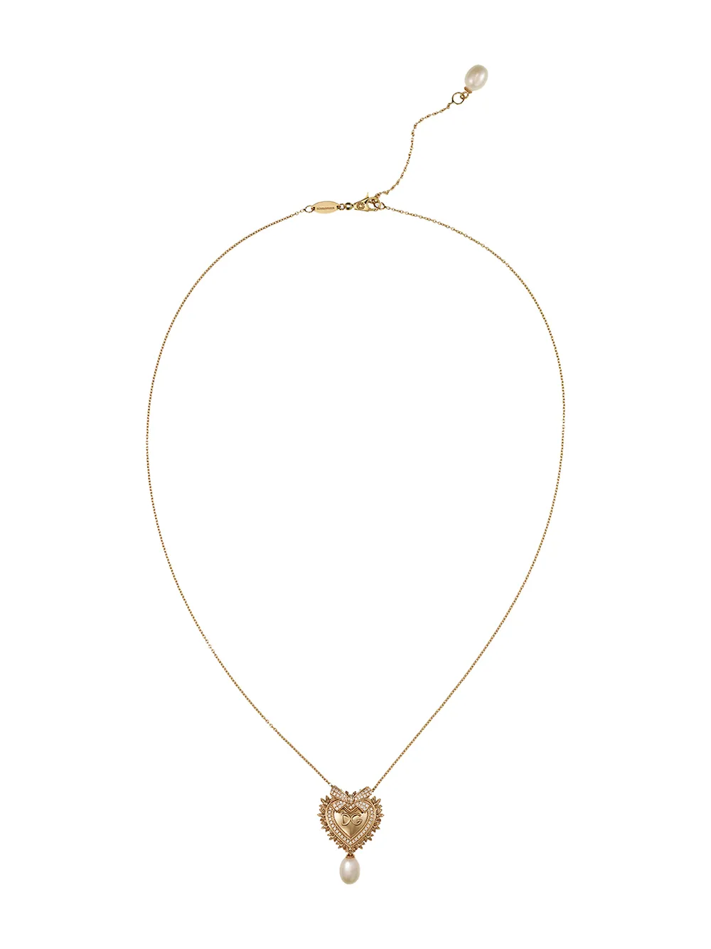 

Колье Devotion Sacred Heart из желтого золота с жемчугом и бриллиантами DOLCE & GABBANA, золотой