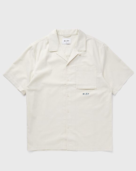 

Рубашка Ølåf Cotton Linen Ss Shirt, цвет bone
