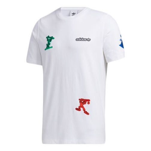 

Футболка x disney goofy t2 crossover sports pattern short sleeve white Adidas, белый