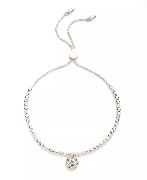 

Браслет-Слайдер с бусинами и каменным паве Lauren Ralph Lauren, silver