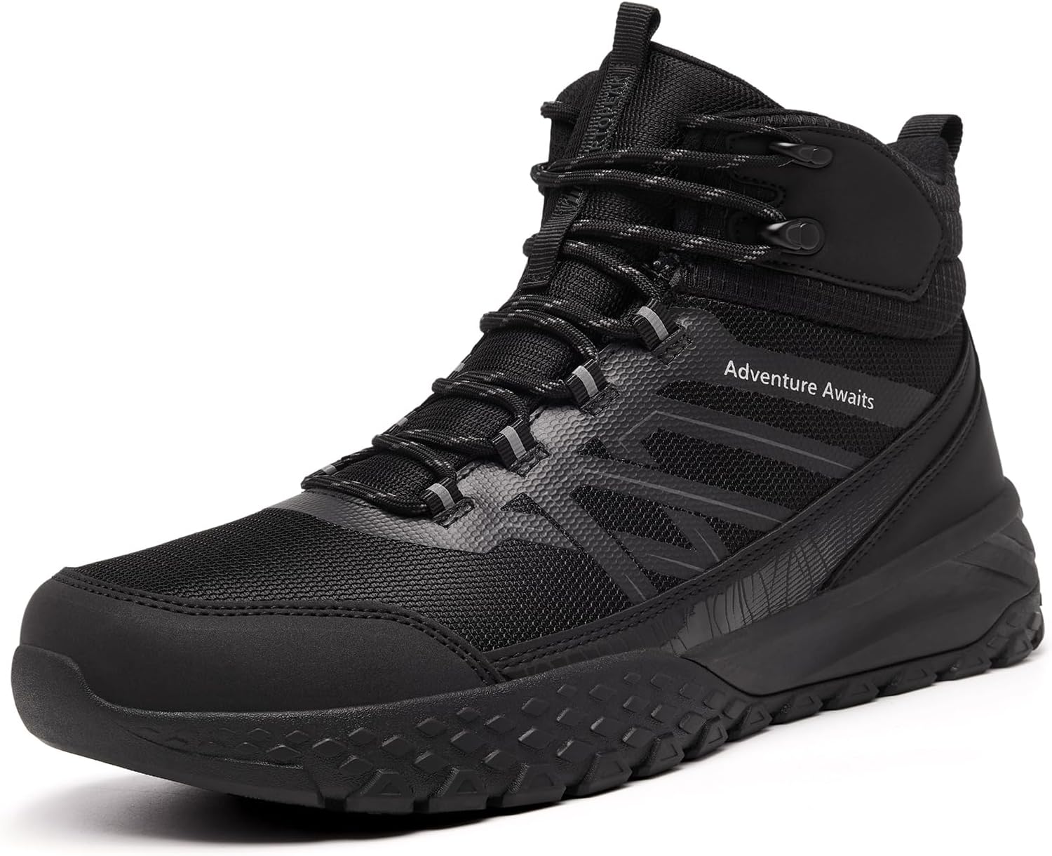 

Водонепроницаемые мужские походные ботинки ARTOPEAK с встроенными гамашами, высокие до щиколотки, противоскользящие, для походов, треккинга и грязной местности, черный