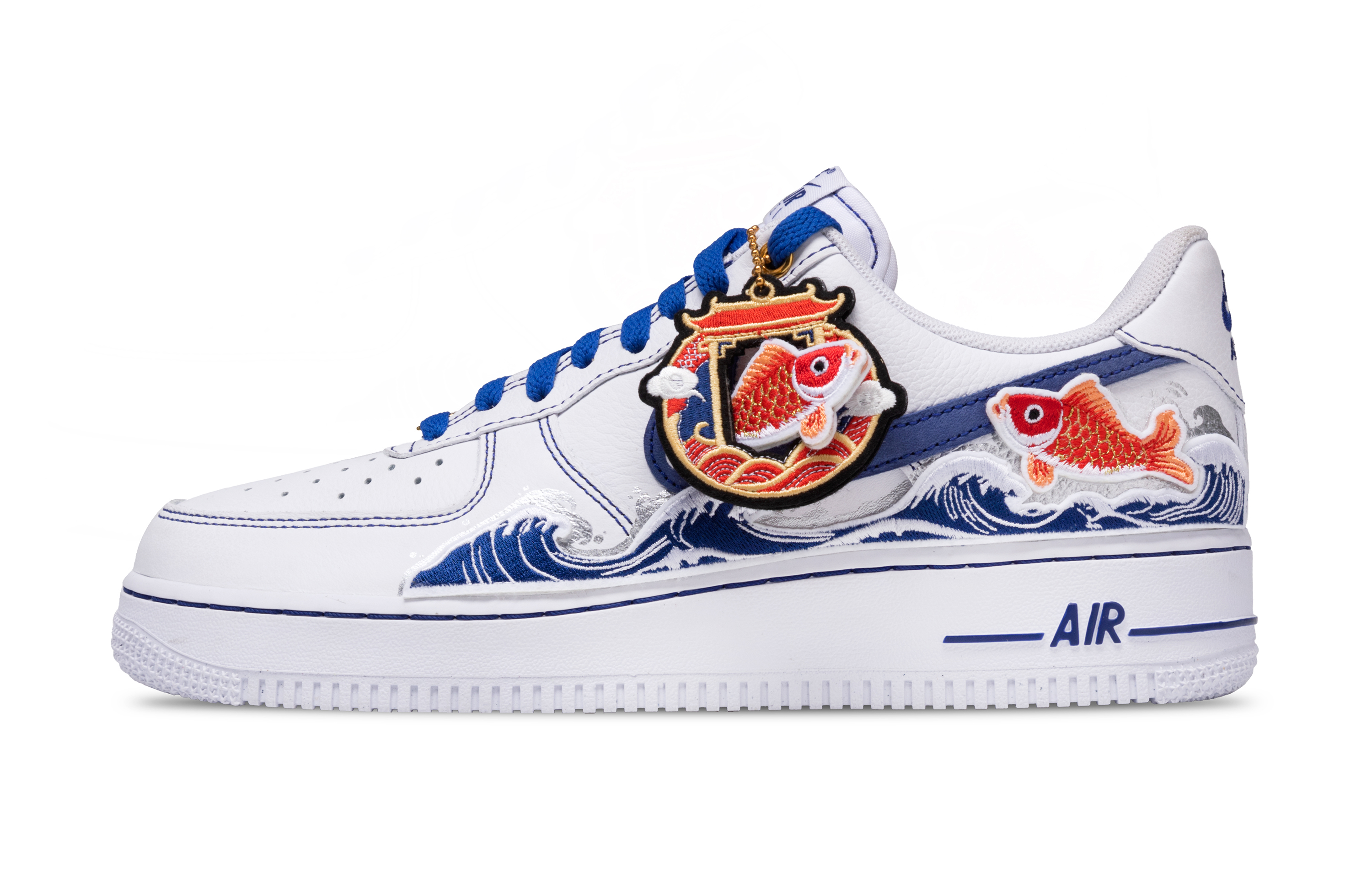 

Nike Кроссовки Air Force 1 Low Top для скейтбординга, мужские, сине-белые
