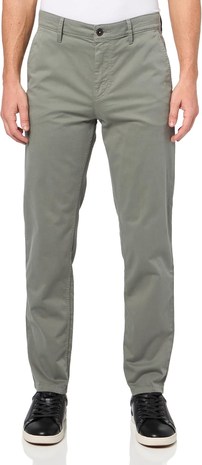 

BOSS Мужские техно-твиловые зауженные чинос, Fossil Grey