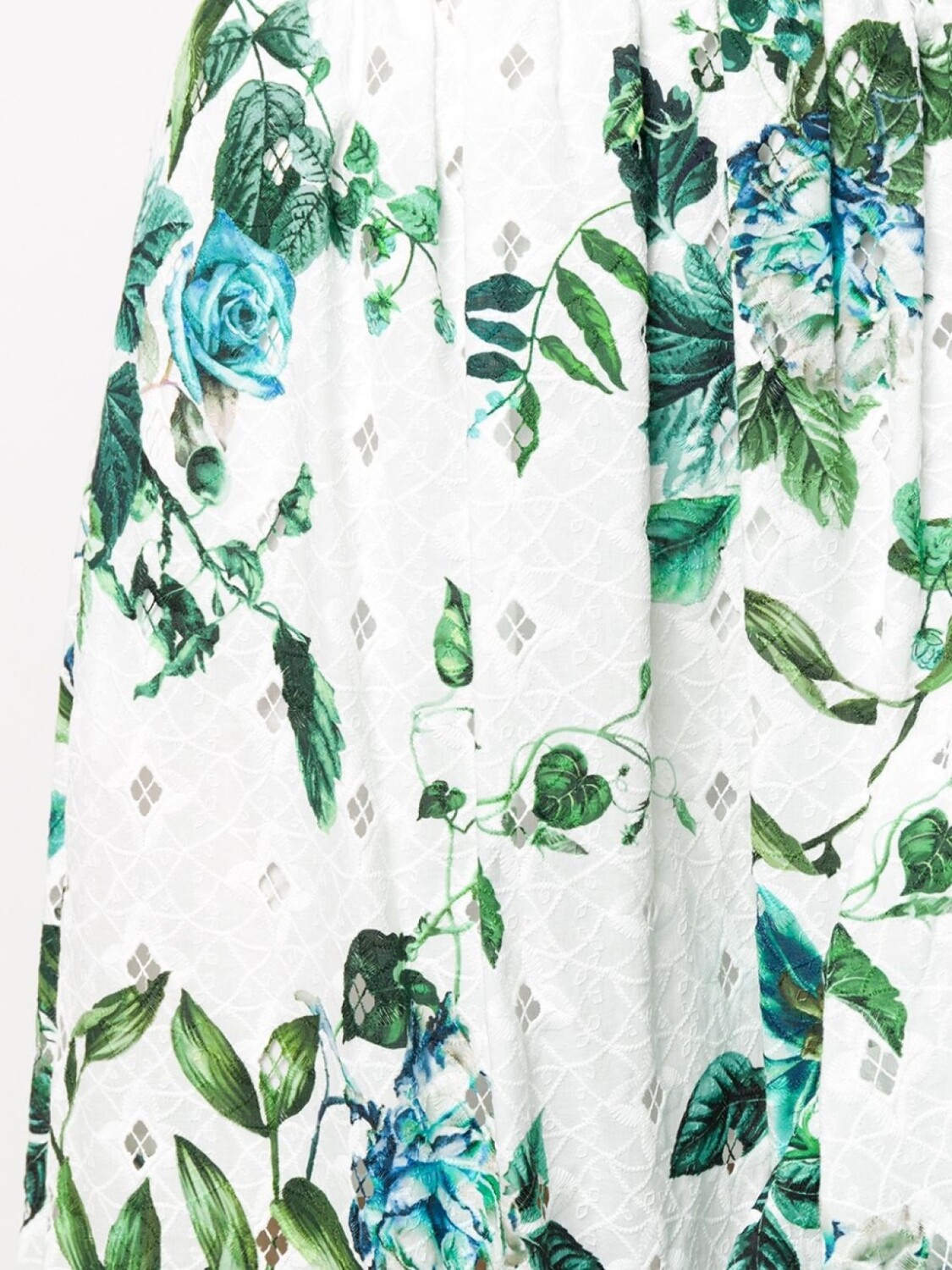 Blumarine юбка асимметричного кроя с цветочным принтом, белый — фото 4
