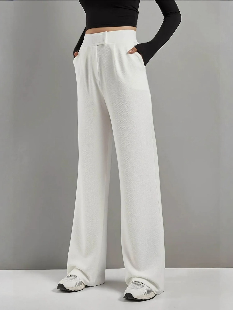 

Широкие брюки со складками спереди Hiccup, белый