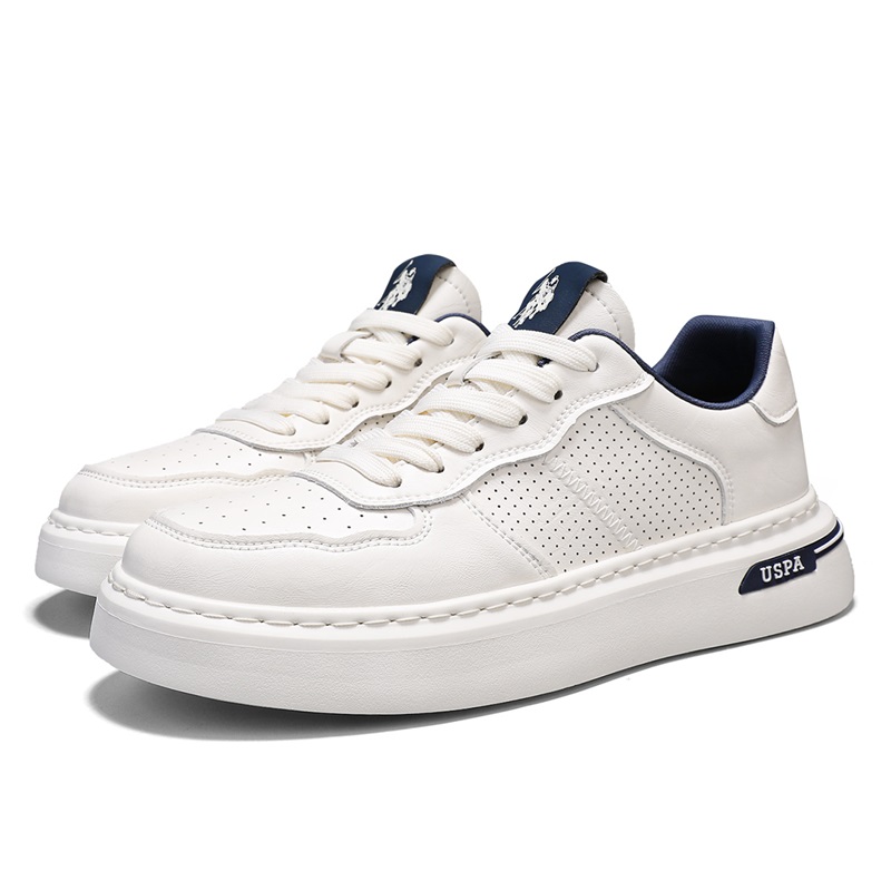 Мужские скейтерские кеды Low top U.S. POLO ASSN., бежевый — фото 4