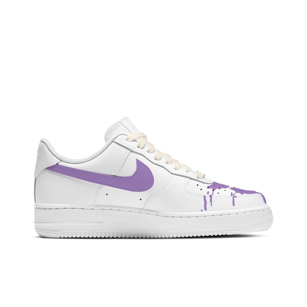 

Мужские кроссовки для скейтбординга Nike Air Force 1, White/Purple