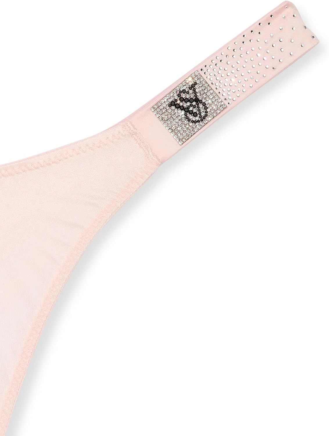 Victoria's Very Sexy трусики-стринги с гладкой посадкой и стразами, цвет Pink New Victoria's Secret, Pink/Pink Shine — фото 3