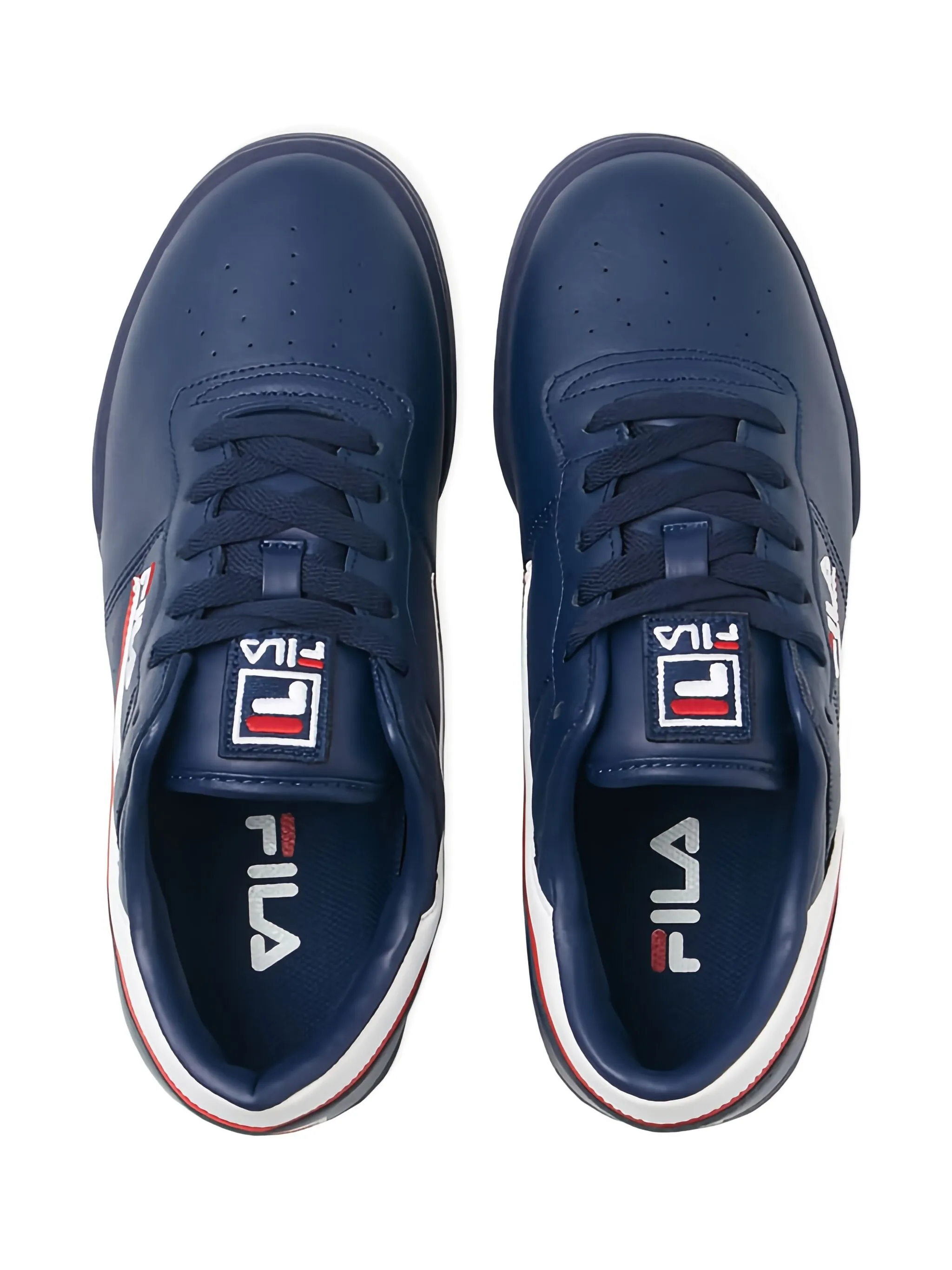 Кроссовки Original Fitness Navy/White/Red Fila Kids, синий — фото 3