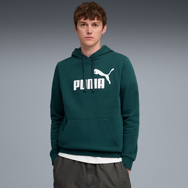 

Мужская толстовка с капюшоном Puma Essentials, зеленый