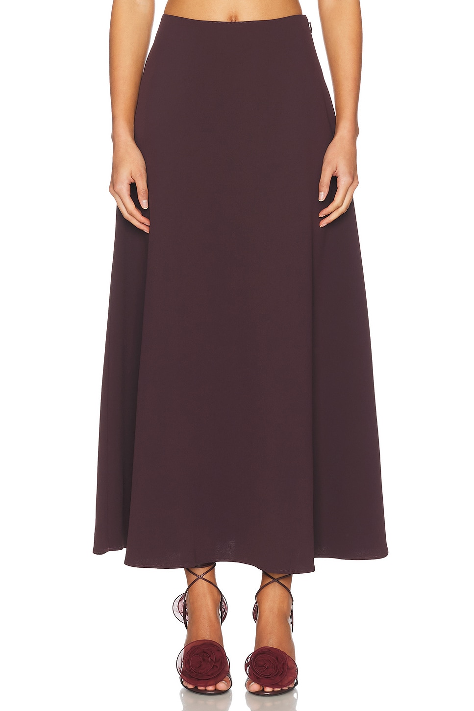 

The Heavy Crepe Midi Юбка Helsa, Eggplant