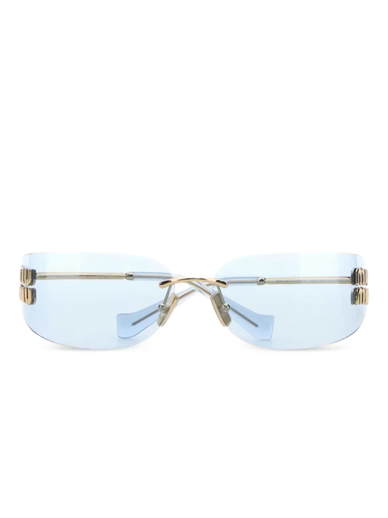 

Солнцезащитные очки с логотипом Miu Miu Eyewear, золотой