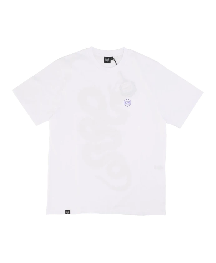 

Белая футболка с принтом под змеиную кожу Dolly Noire, белый