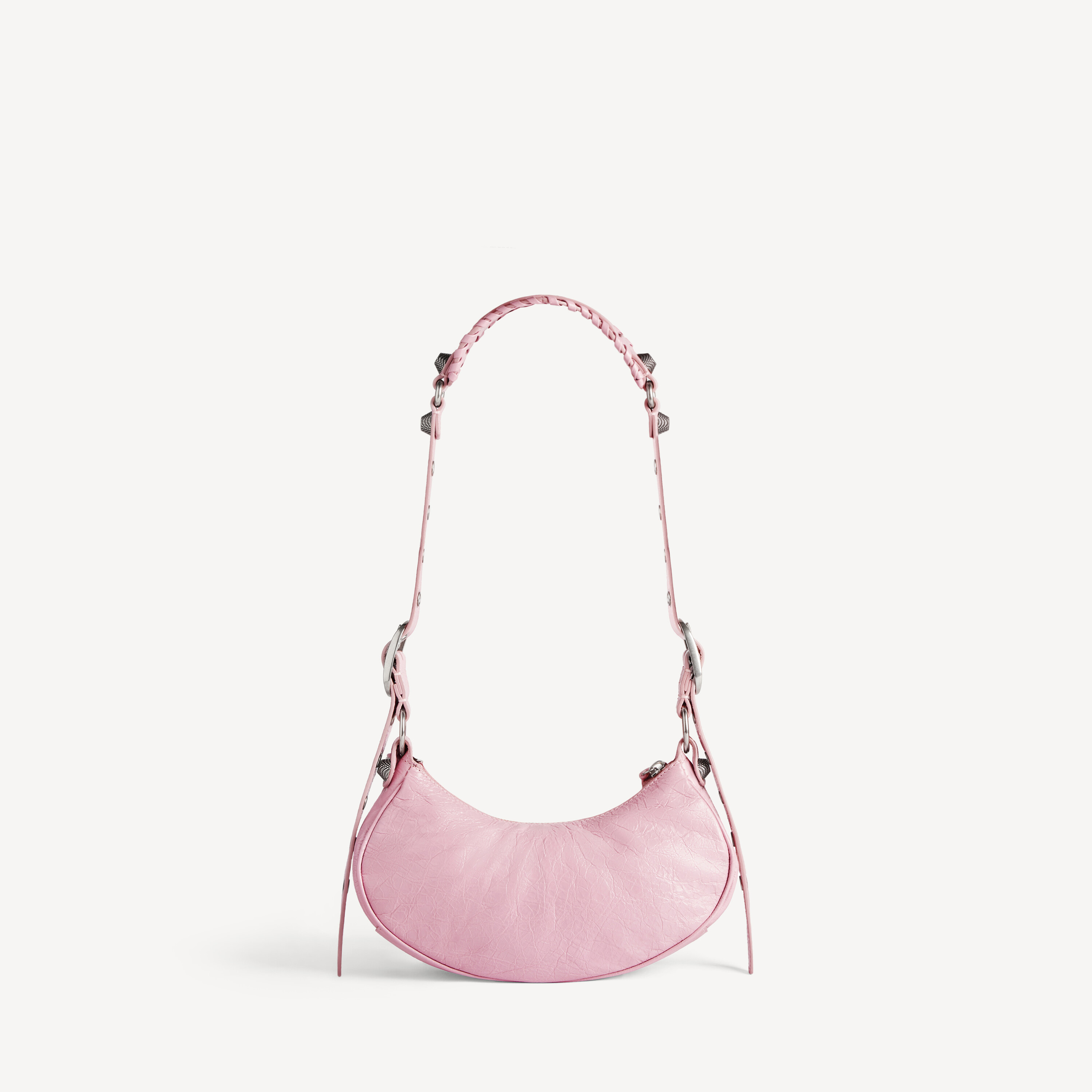 BALENCIAGA Женская сумка через плечо Le Cagole XS светло-розового цвета — фото 3