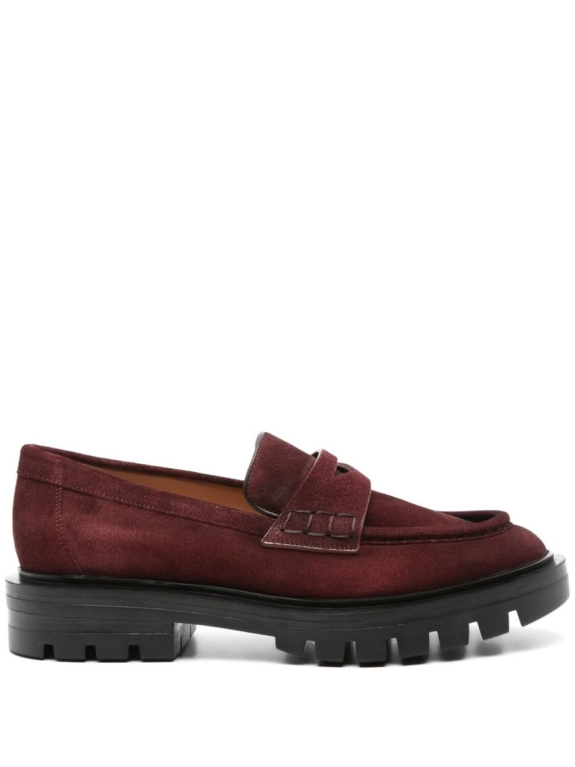 

Santoni замшевые лоферы, красный