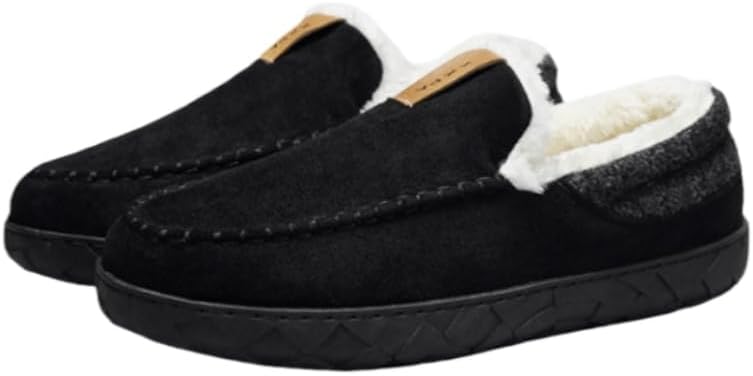 

Мужские модные хлопковые туфли - большой размер, плоская подошва, низкий верх, теплые, цельный стиль. Внутренняя отделка из искусственного плюша. Удобные и теплые. Подходят для осени и зимы Spkfhd, черный