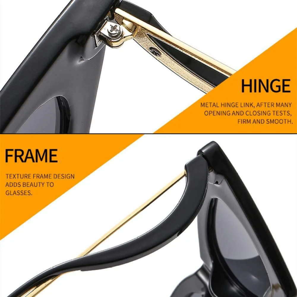 

Модные солнцезащитные очки 2027 года для женщин: ретро, ​​яркие, с защитой от УФ-излучения UV400, для мужчин: конфетные цвета, трендовая оправа MTZJH, Champagne Blue